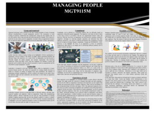 MGT9115M Managing People Assignment Poster